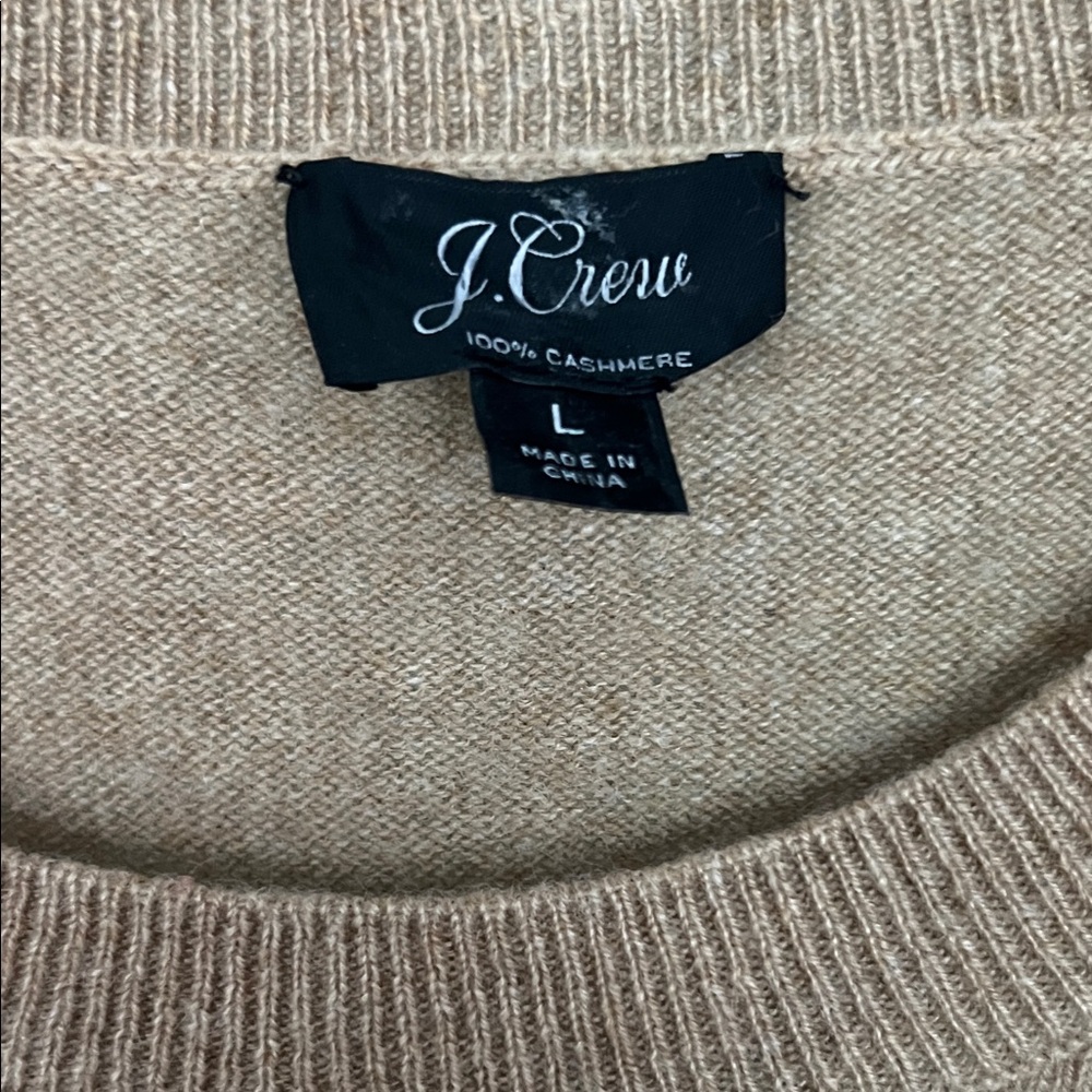 J. Crew Cashmere Crewneck Sweater - Picture 2 of 3